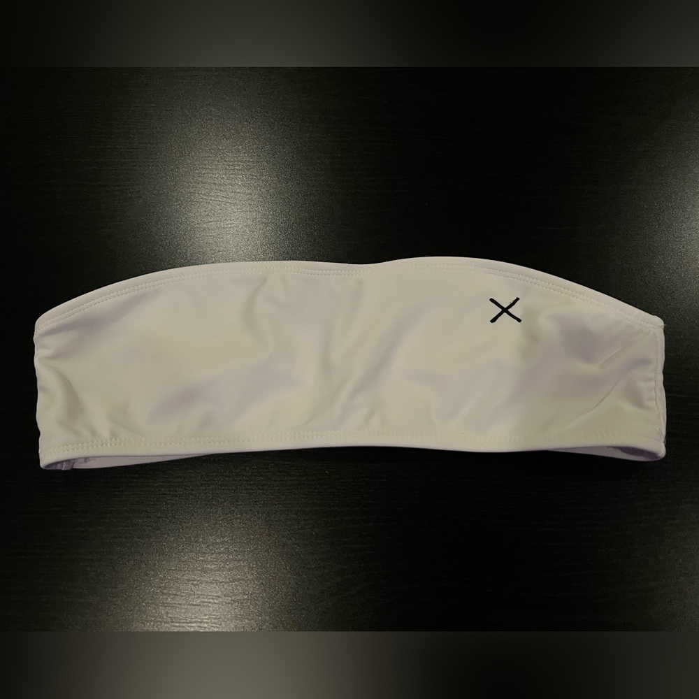 Boutine LA Strapless Top, Venice White, Size M.